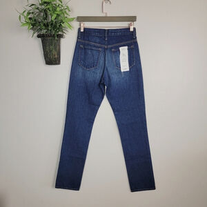 NEW Baldwin Riley BLDWN Slim Straight Distressed Slouchy El Dorado Blue Jeans 24